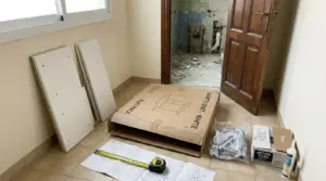 Pack de mueble de baño de gran superficie desembalado — reformar baño Leroy Merlin precio 2026